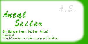 antal seiler business card